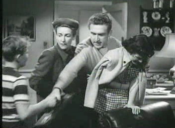 Whitfield (centre) in the film The Next Voice You Hear (1950)
